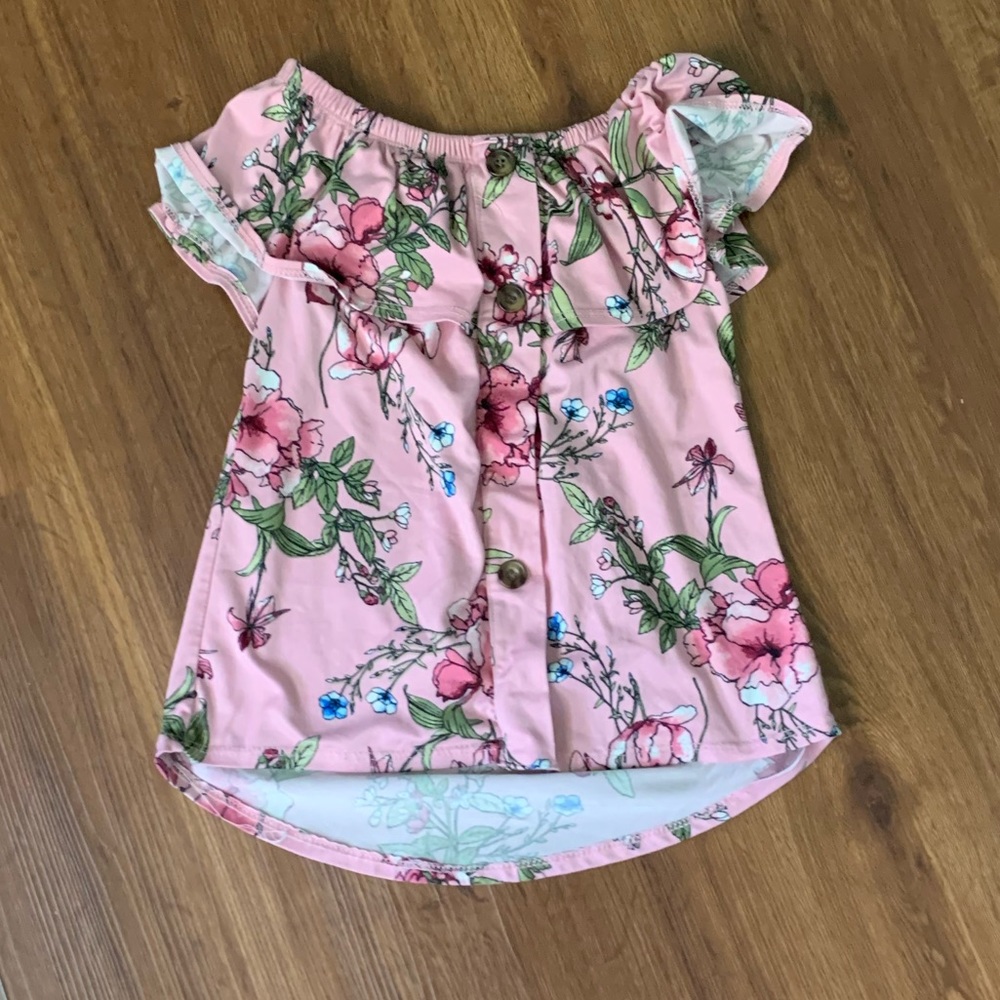 Off the shoulder floral top